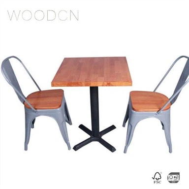 שולחן אוכל מעץ אשור מעץ מלא בוצ'ר בלוק