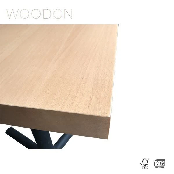 Veneer Black Walnut Wood Table For Restaurant