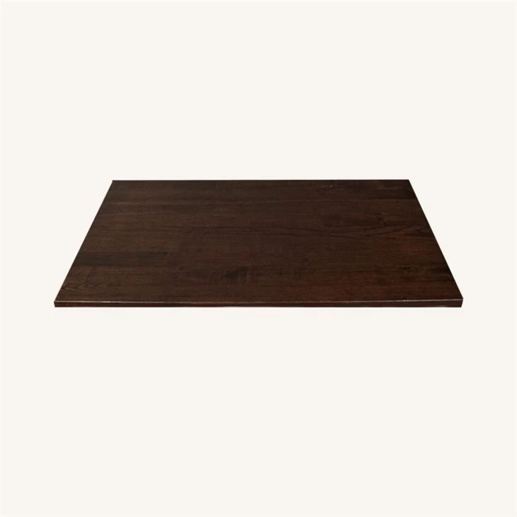 Solid Ash Wood Rectangle Dining Table in Walnut Color Supplier suppliers