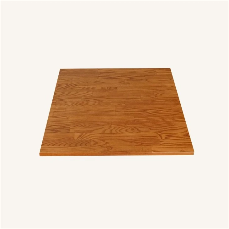 Solid Ash Wood Square Butcher Block Dining Table Top in Cherry Color Supplier suppliers