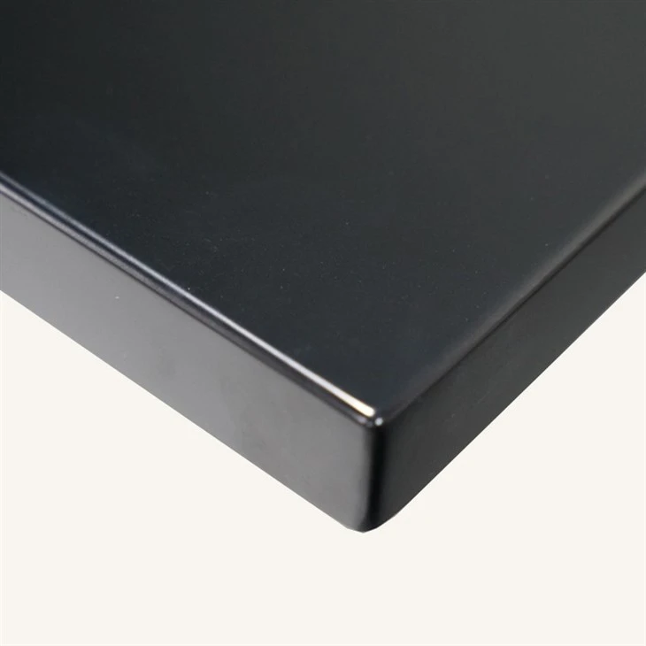 Solid Beech Wood Rectangle Dining Table Top in Black Color Manufacturer high quality